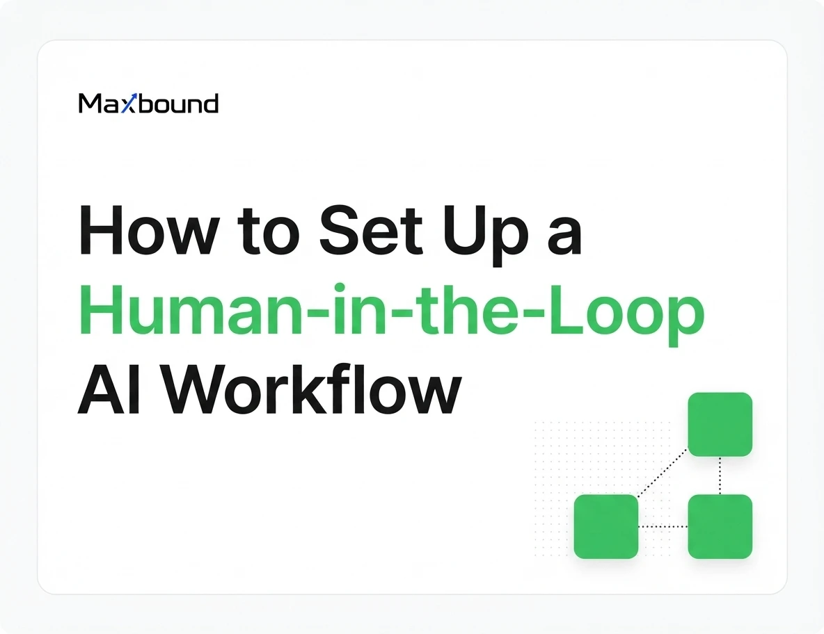 How to Set Up a Human-in-the-Loop AI Workflow